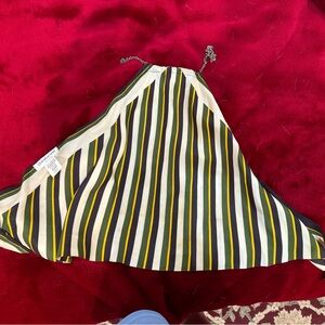 True vintage handkerchief top with chain neck clasp